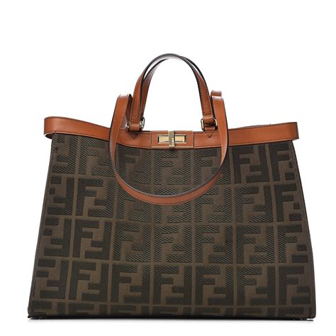 fendi medium ff tote|fendi canvas bag.